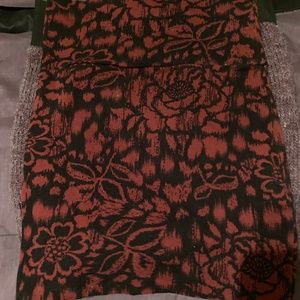 Wet Seal Dark Floral Mini Skirt